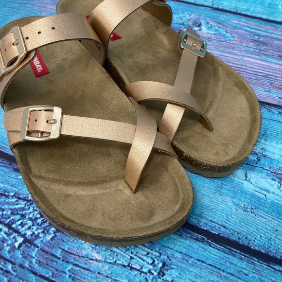 UNIONBAY Women's Melody Flat Sandal Rose Gold SZ 6 - Picture 5 of 9
